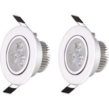 Ranpo 2x 3W Neutraal Wit 4500K LED Plafondlamp Inbouwspot