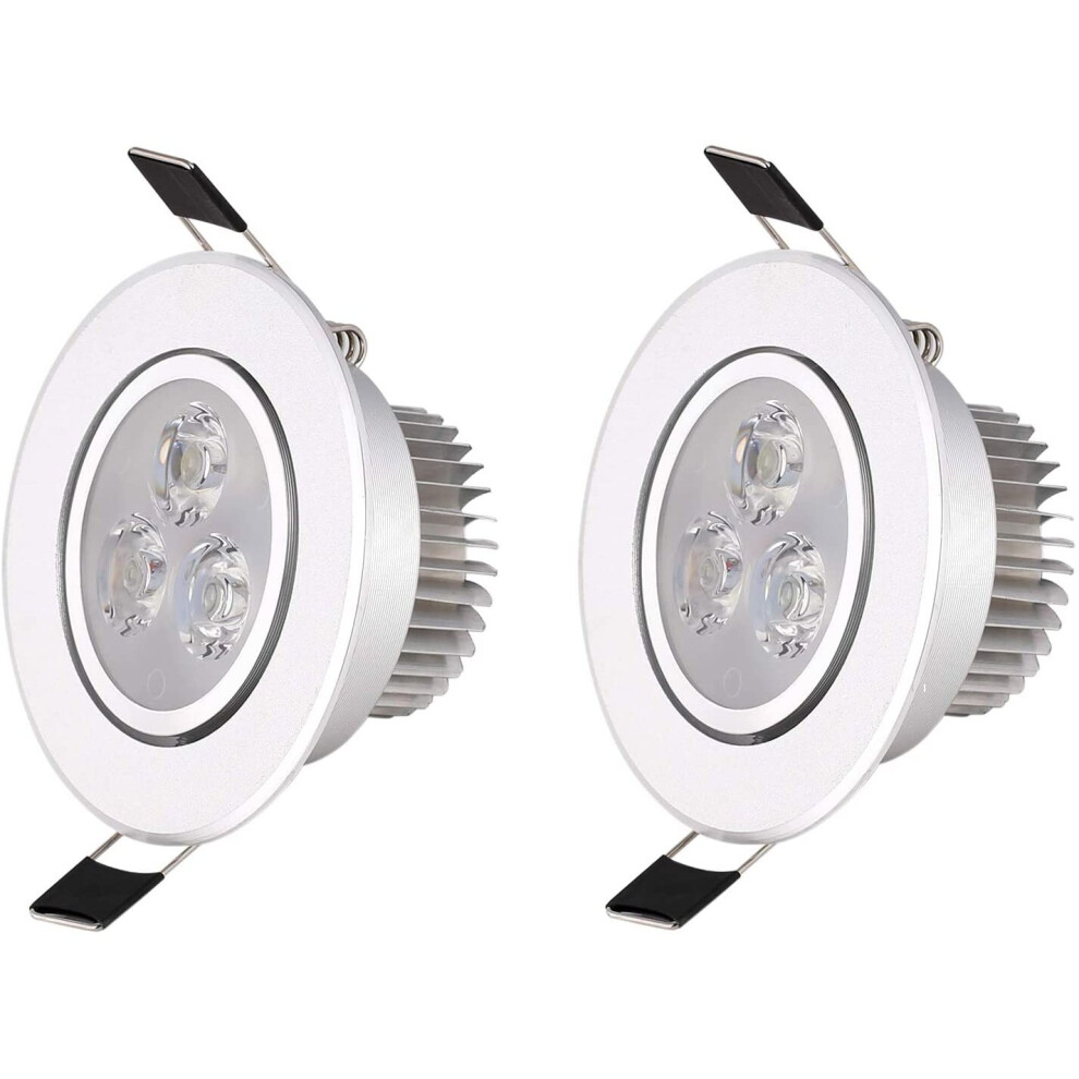 2x 3W Neutral White 4500K LED Ceiling Light Recessed Downlight