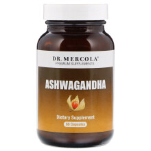 Dr. Mercola, Ekologisk Ashwagandha, 60 Kapslar