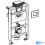Grohe GROHE Rapid SL 0.82m 3 in 1 Set Wall Hung Concealed Cistern Frame WC 7