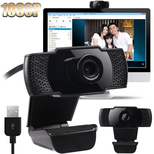 USB 2.0 1080P HD Webcam Web Camera with Microphone for Computer PC Laptop Desktop 1