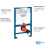 Grohe GROHE Rapid SL 0.82m 3 in 1 Set Wall Hung Concealed Cistern Frame WC 3