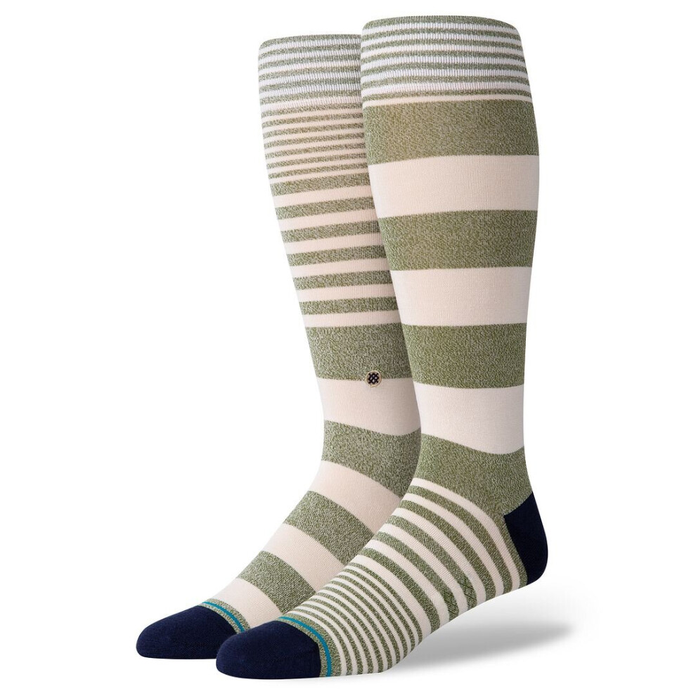(M) Stance Staples Men's Socks ~ Power Flower army green-image-OPC-P5TBTFR-NEW