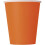 8 orange cardboard cups 210 ml 1