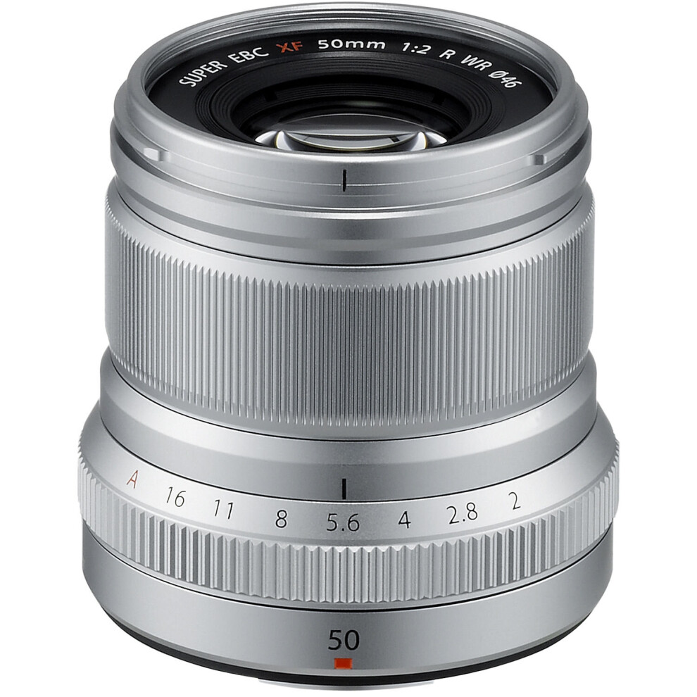 FUJIFILM XF 50mm f/2 R WR Lens (Silver)