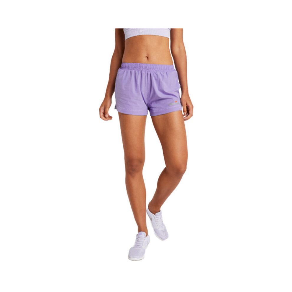 (UK14/US10/EU42) ELLESSE GENOA POLY SHORTS Womens Swim Shorts Purple Ladies Summer Beachwear Pant