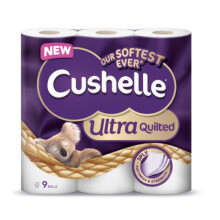 45pk Cushelle 3-Ply Ultra Quilted Toilet Tissue