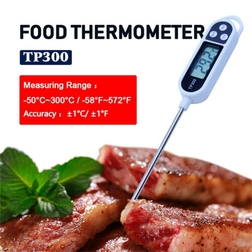 TP300 Kitchen Thermometer Bbq Food Feeding Temperature Pen White
