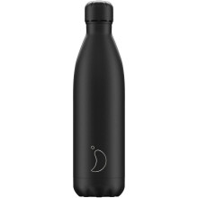 Chilly's Water Bottle Stainless Steel, Reusable Leak Proof-Black 750ml