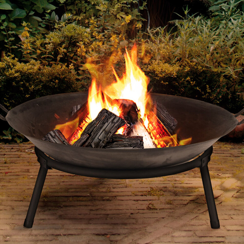 Urbn Living Cast Iron Fire Bowl | Traditional Outdoor Log Fire Pit