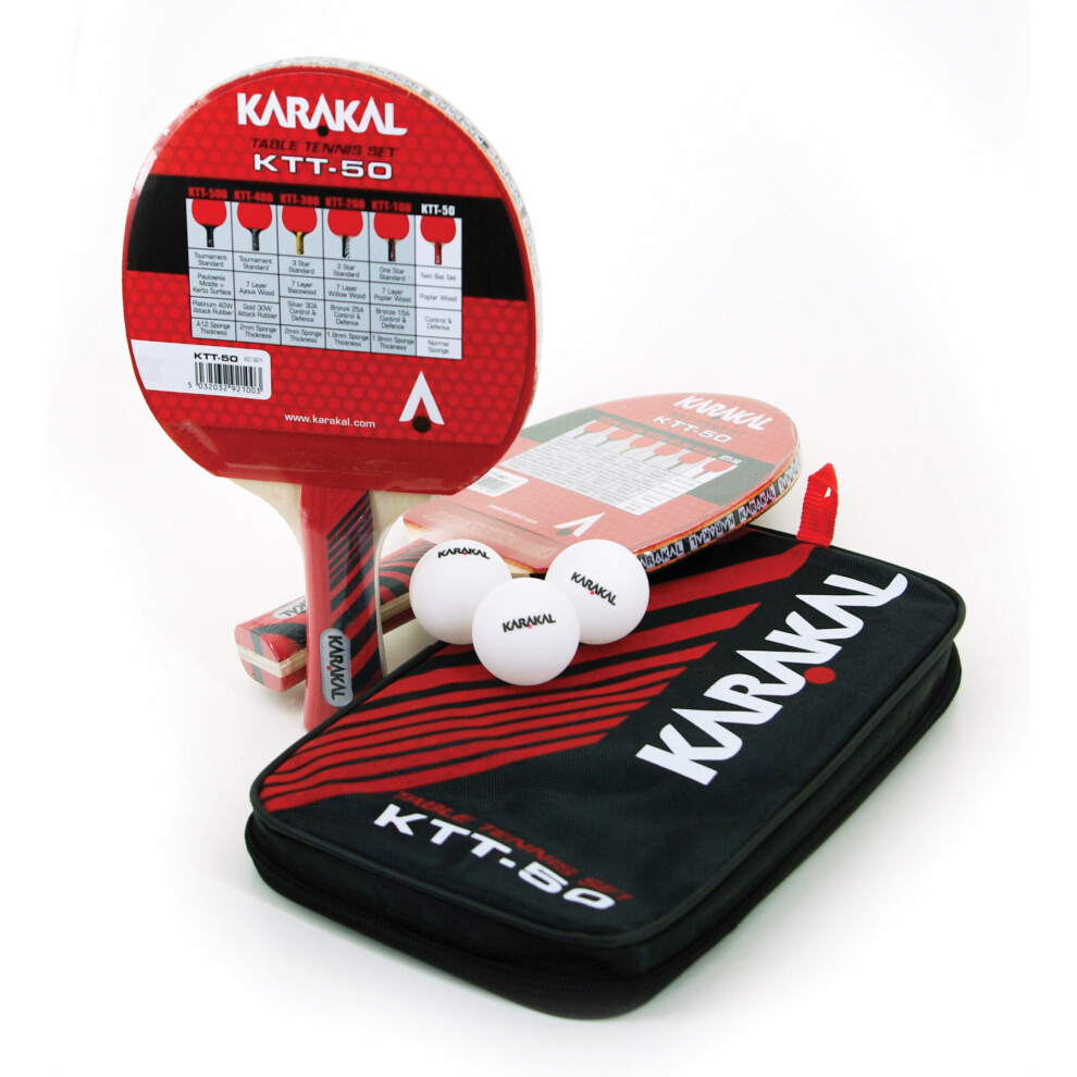 Karakal Table Tennis 2 Bat Set + Balls