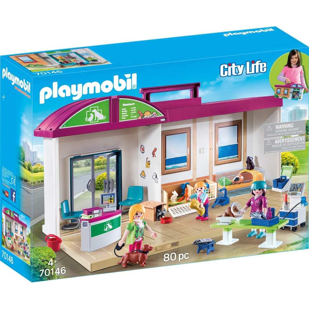 Playmobil 70146 City Life Take Along Vet Clinic