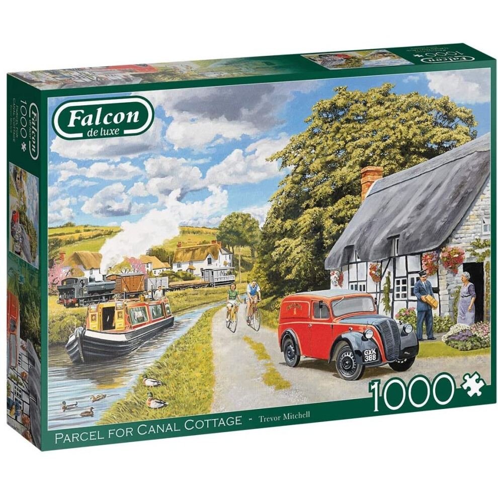 Falcon De Luxe Puzzle 1000 Piece Parcel For Canal Cottage