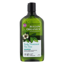 Avalon Organics, Shampoo, Scalp behandeling, Teeboom, 11 fl oz (325 ml)
