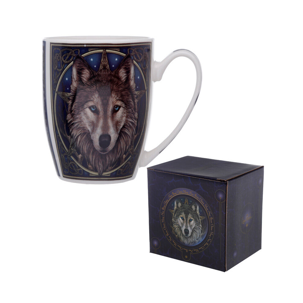 Puckator Fantasy Wolf Head Design Porcelain Mug