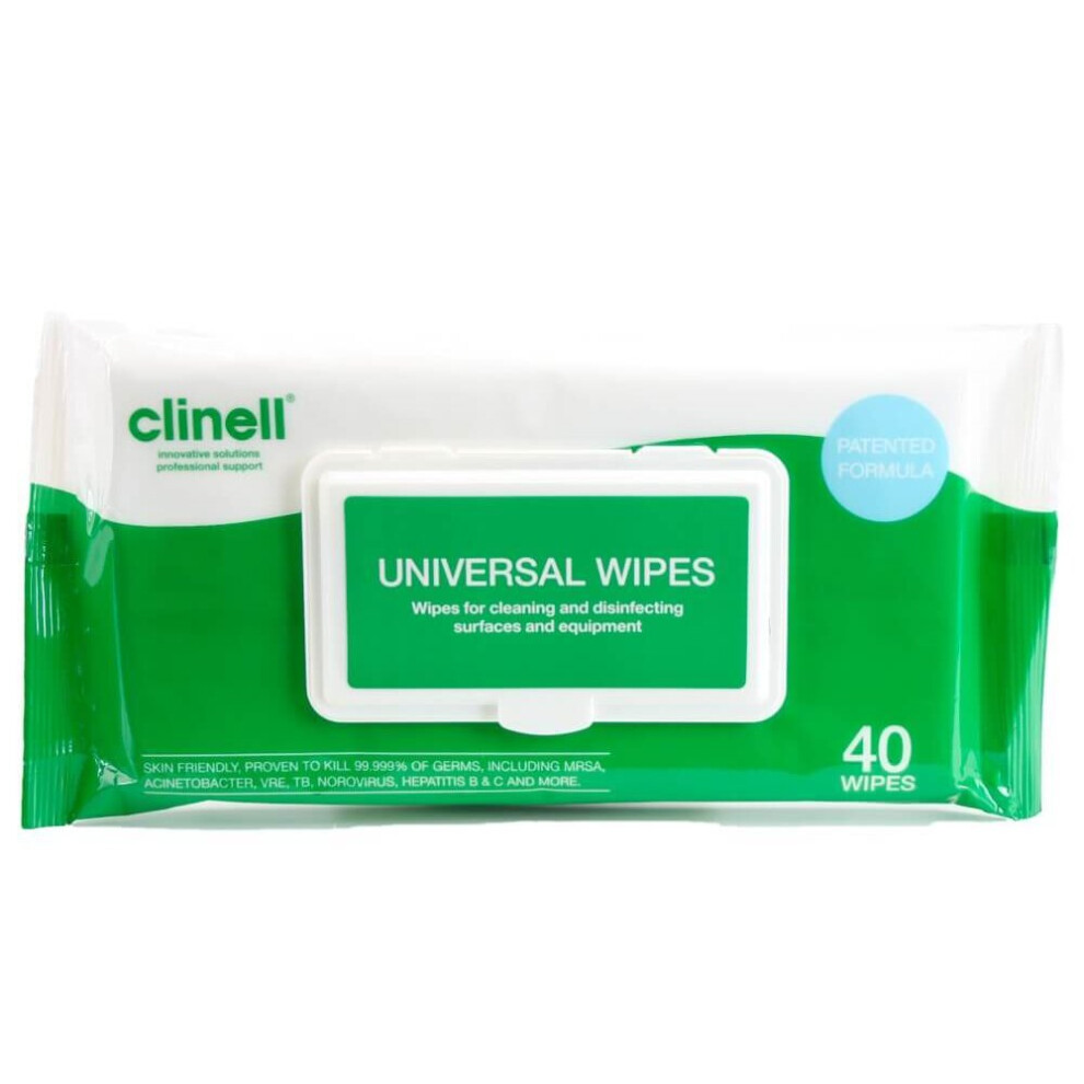 Clinell Universal Sanitising Wipes - Pack of 40
