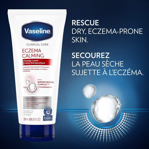 Vaseline Vaseline, Κλινική Περίθαλψη‚Ñ, Θεραπεία Καλμού για Εγκέφαλο Κρέμα, Αroma-Free, 6,8 fl oz (200 ml) 2
