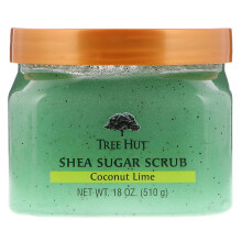 Tree Hut, Cukier z Shea, Limonka Kokosowa, 18 oz (510 g)
