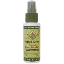 All Terrain, Repellente Naturale per Insetti Herbal Armor, Spray a Pompa senza DEET, 2,0 fl oz (59 ml)