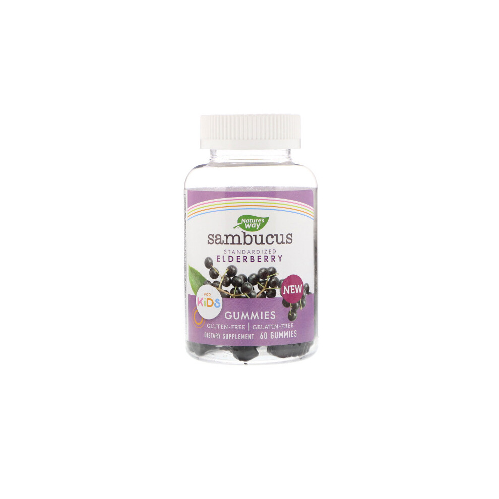 Nature's Way , Standardized Elderberry, 60 Sambucus Gummies For Kids