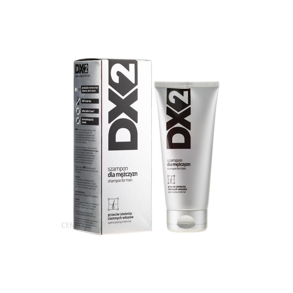 Polskie Suplementy Dx2 Szampon Przeciw Siwieniu Dla Mezczyzn Anti- Shampoo For Men 150Ml Grey