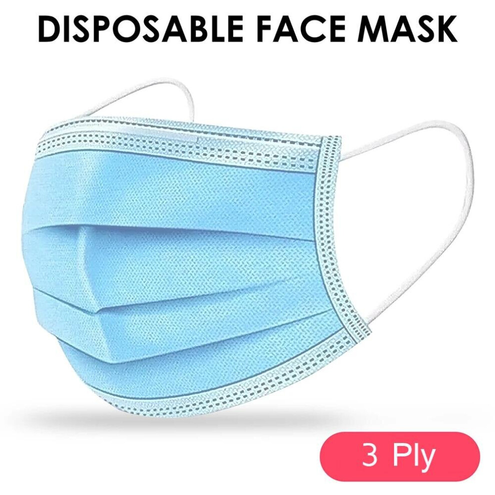 (150) Surgical Face Mask 3-Ply Disposable 7426940220606