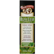 Barlean's, Olijfolie Complex, Keel Spray, Pepermunt, 1,5 fl oz (45 ml)