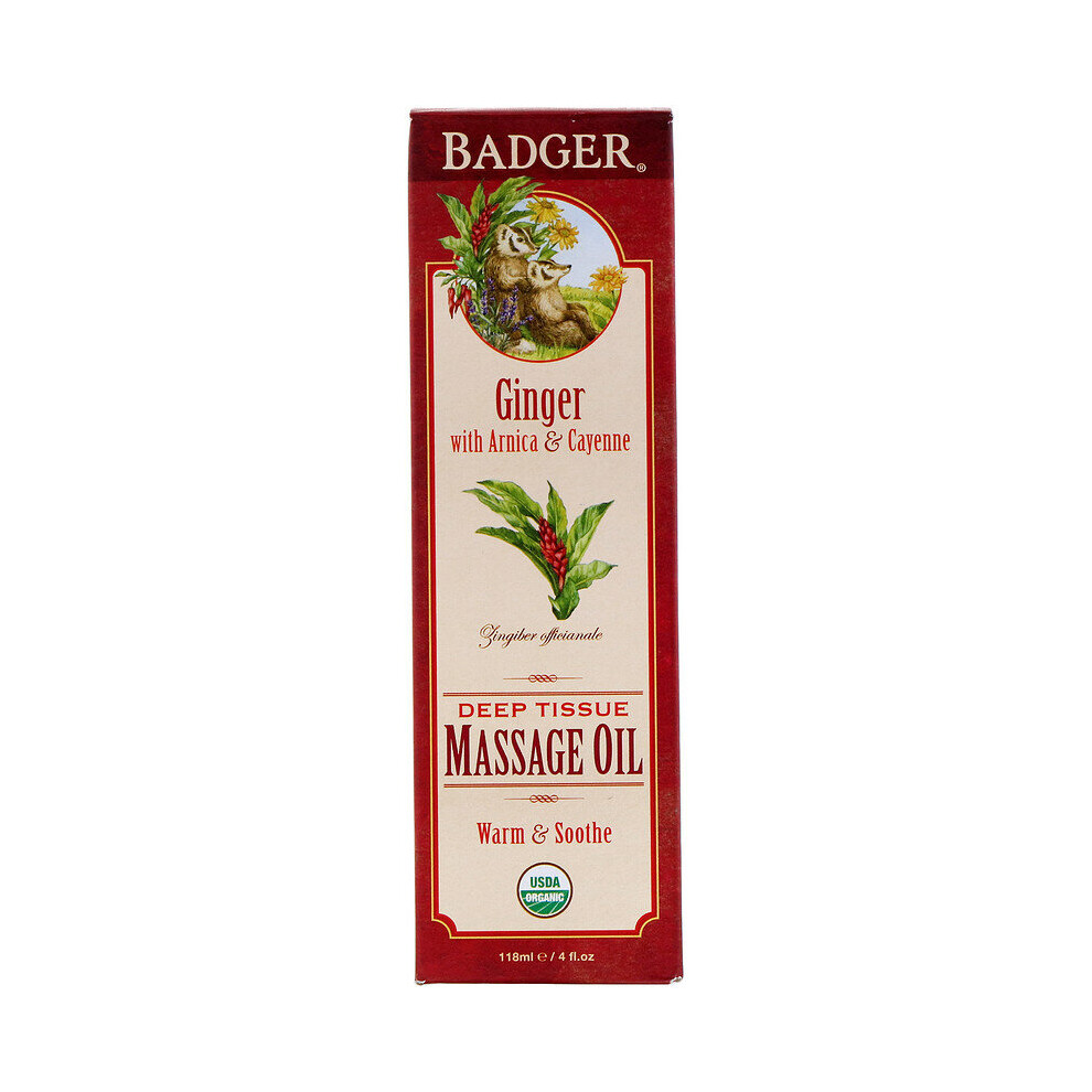 Badger Company , Organic, Deep Tissue Massage Oil, 118Ml