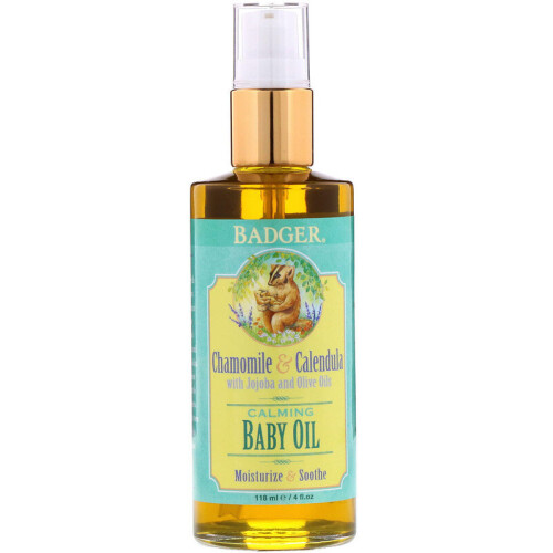Badger, Babyöl, 4 fl oz (118 ml) 2