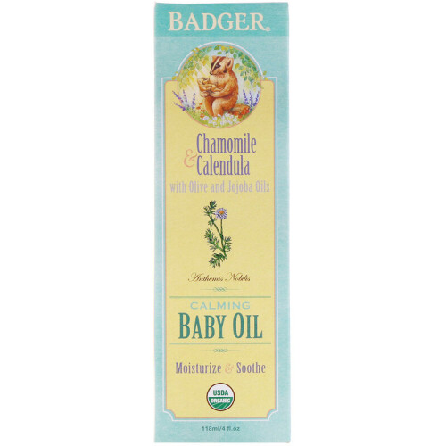 Badger, Babyöl, 4 fl oz (118 ml)