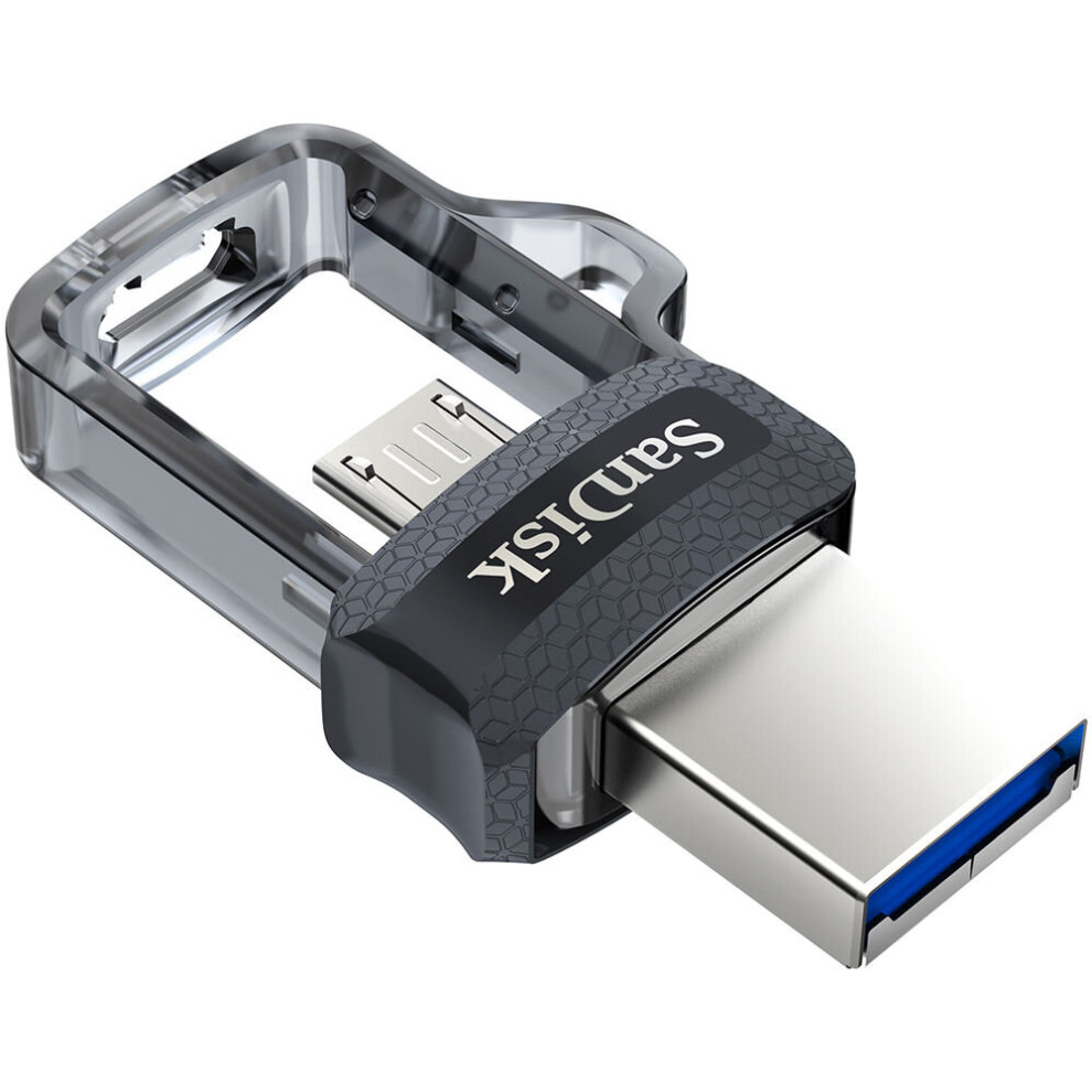 Sandisk 256Gb Ultra Dual M3.0 Usb 3.0 / Micro-Usb Flash Drive