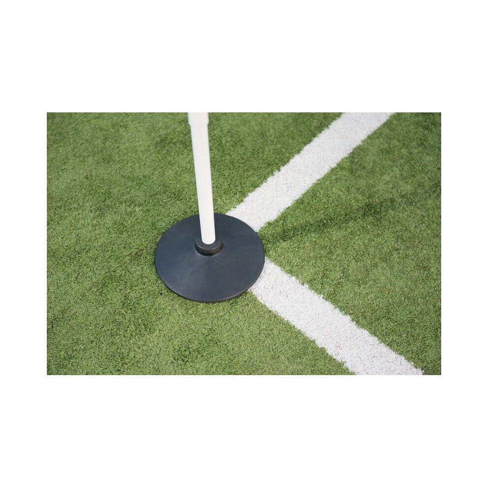 Precision Training Precision Football/Soccer/Hockey Ground Corner Post Rubber Base Only (2020) Black