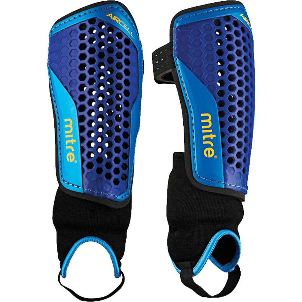 Mitre Aircell Carbon Football Shinguard Shinpad Ankle protector X-Small