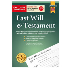 LawPack Last Will & Testament Kit With Step By Step Guidance Manual & Worksheets