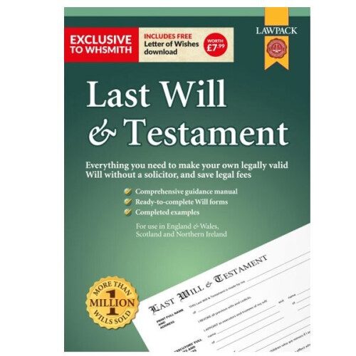 LawPack Last Will & Testament Kit With Step By Step Guidance Manual & Worksheets