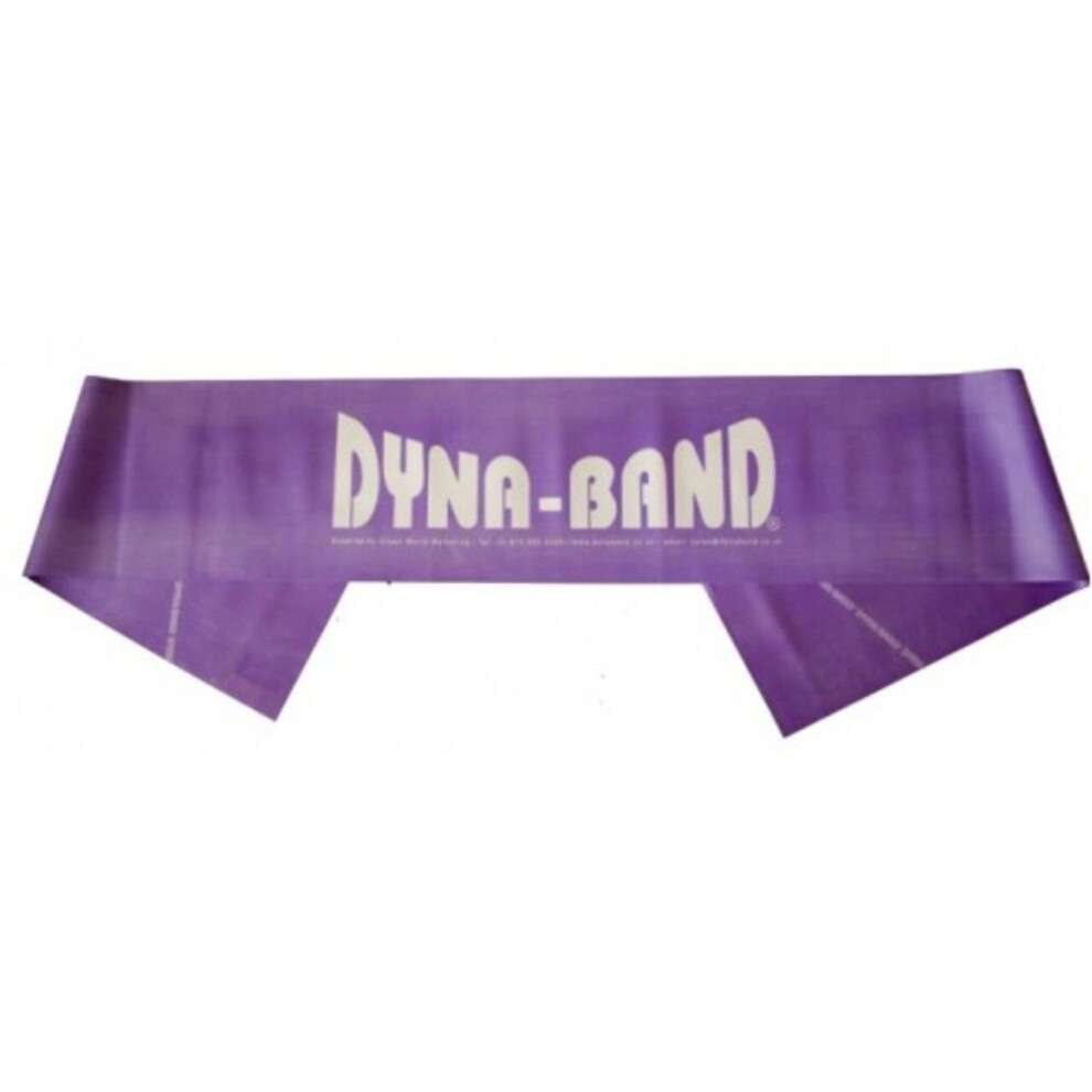 Dyna-Band (Purple) Exercise & Fitness Pilates Yoga Gym Strength Training Resistance Band Purple