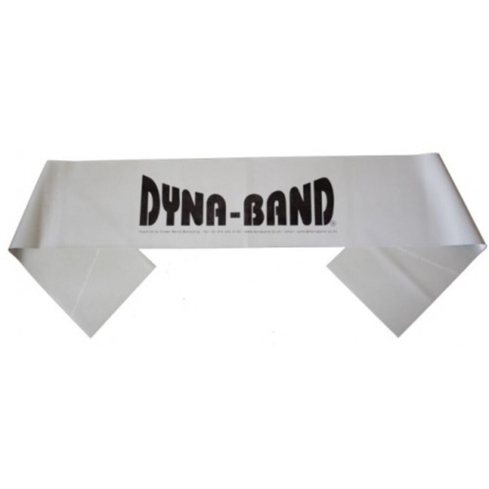 Dyna-Band (Grey) Exercise & Fitness Pilates Yoga Gym Strength Training Resistance Band Grey
