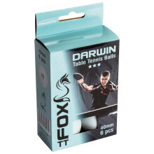 Fox Darwin Tournament 3 Star Table Tennis Ping Pong 40mm Plastic Balls Pack Of 6 (2020)