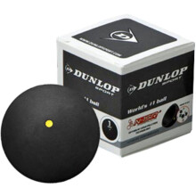 DUNLOP SPORTS INTERMEDIATE PLAYERS COMPETITION WORLD 1 SQUASH BALL BLACK