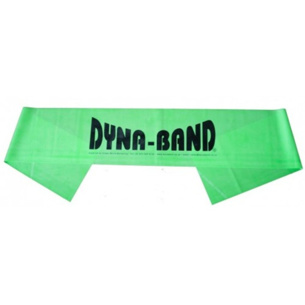 Dyna-Band (Green) Exercise & Fitness Pilates Yoga Gym Strength Training Resistance Band Green