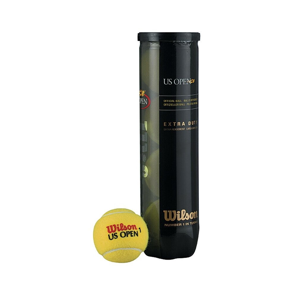 Wilson US Open Tennis Balls Training Tennis Match Quality Balls Tube Of 4 (2020)