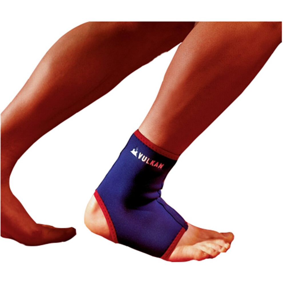 (Medium) VULCAN SPORTS RUNNING INJURY FOOT PROTECTION BRACE BLUE NEOPRENE ANKLE SUPPORT