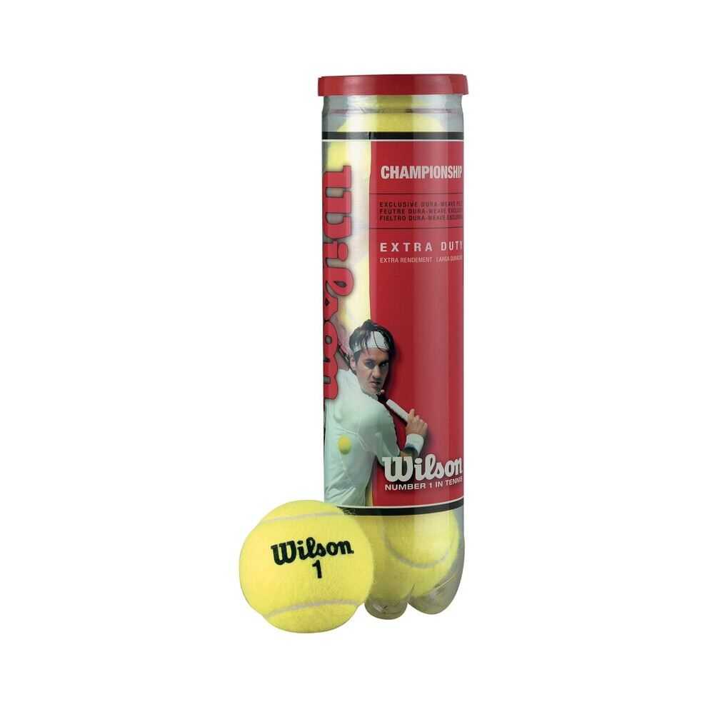 Wilson Championship Balls Long Tennis Outdoor Sports Balls Tube Of 4 (2020)