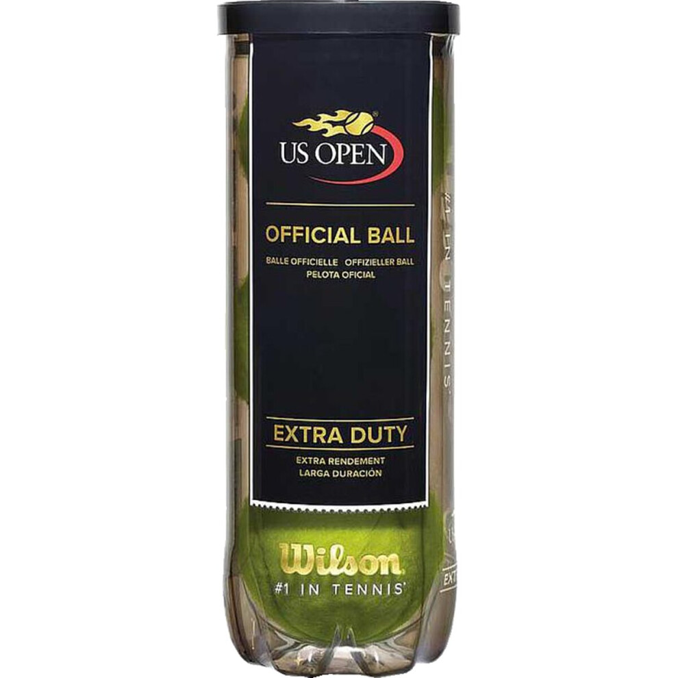 Wilson Us Open Extra Duty Tennis Balls - 3 Ball Can New (2020)