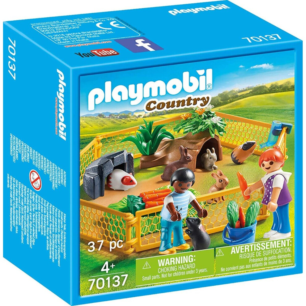 Playmobil 70137 Country Farm Animal Enclosure 37PC Playset