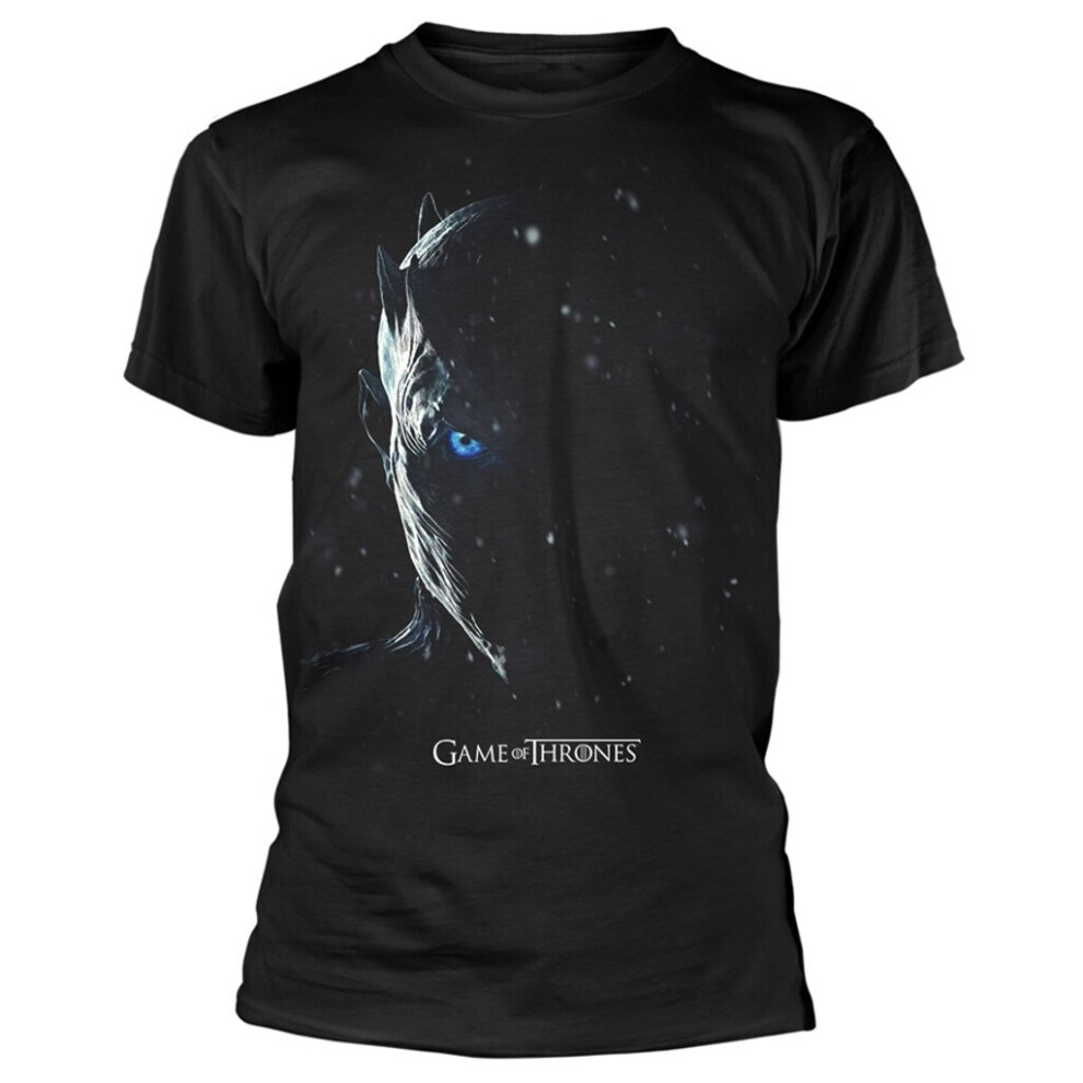 (Small) Game Of Thrones 'Night King Poster' (Black) T-Shirt