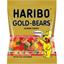 Haribo HRB30220 Gold-Bears Gummi Candy, Multicolor