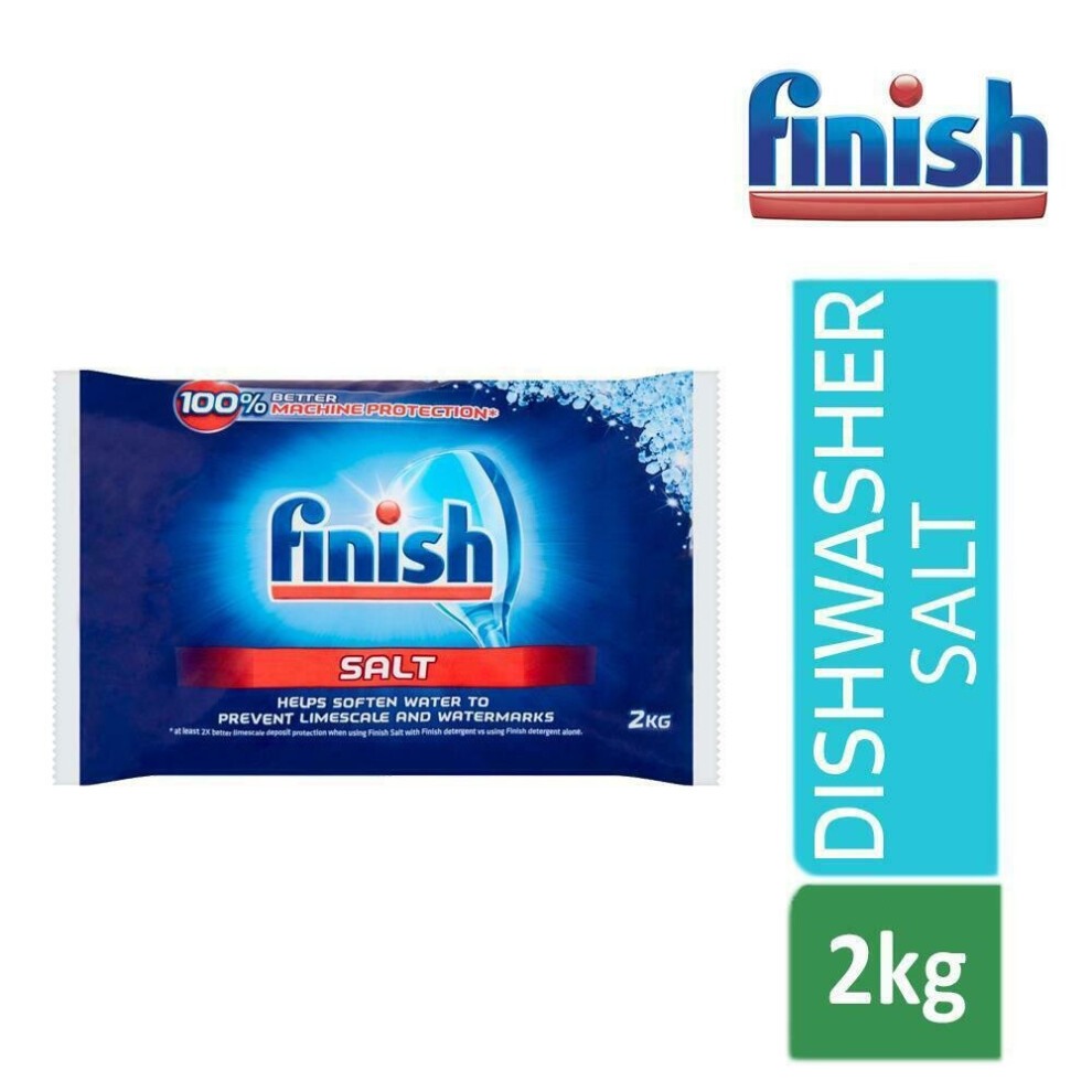 Finish Dishwasher Salt 2Kg Soften Water To Prevent Limescale And Watermarks