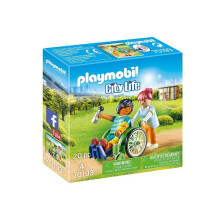 Playmobil 70193 City Life Patient in Wheelchair 20PCs for Ages 4 and Above