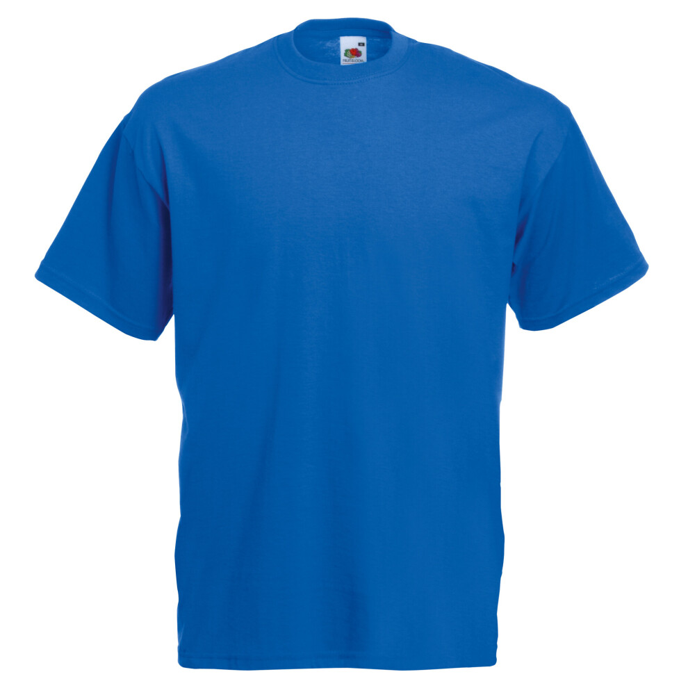 Fruit Of The Loom (M, Royal) Mens Valueweight Short Sleeve T-Shirt Multicoloured